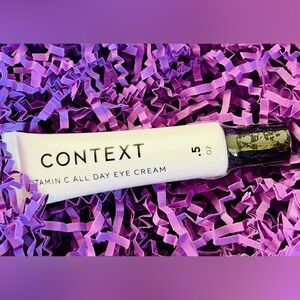 New/Sealed Context Viamin C All Day Eye Cream Targets Dark Circles Hydrates Skin